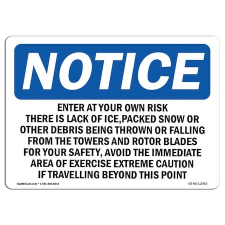 OSHA Notice, 10 Height, 14 Width, Rigid Plastic